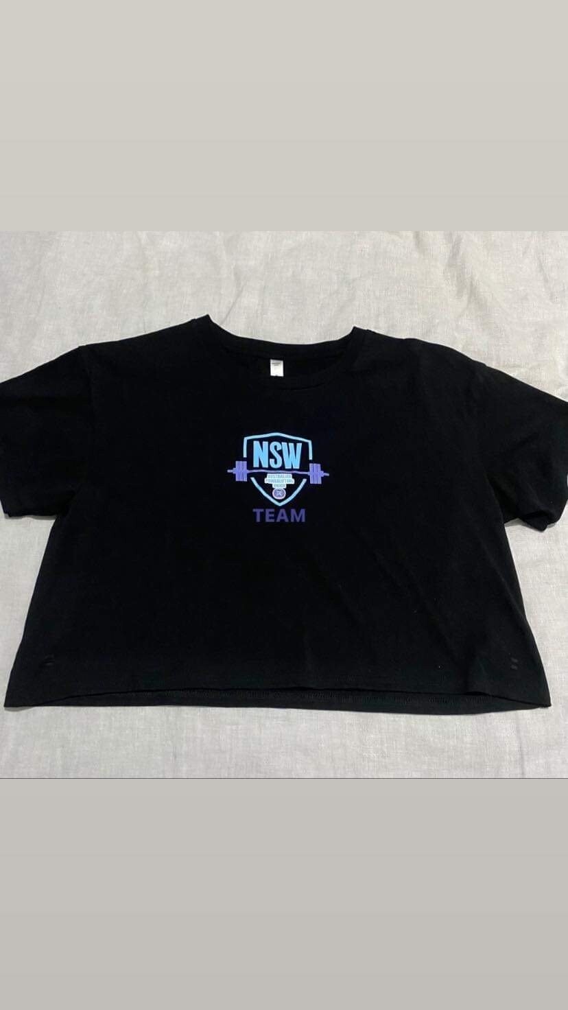 APU NSW LADIES MIDRIFF CROP TEE SHIRT