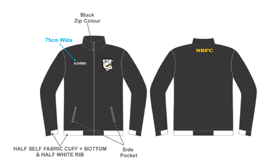 NELSON BAY FC TRACK TOP - UNISEX
