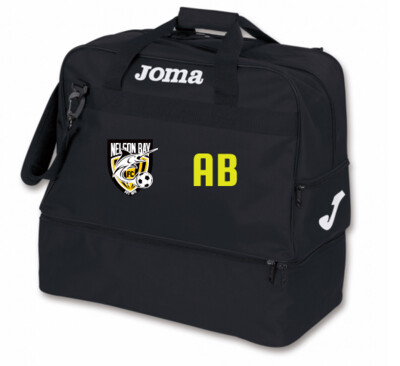 NELSON BAY FC KIT BAG WITH PLAYER INITIALS