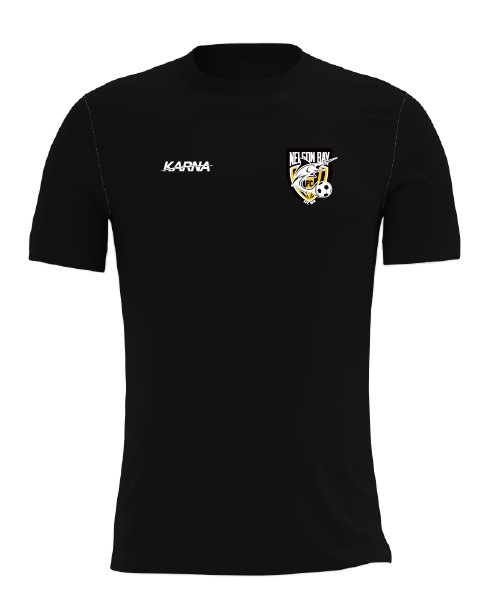 NELSON BAY FC CLUB SHIRT - BLACK