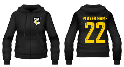 NELSON BAY FC CLUB LOGO HOODIE WITH ZIP - UNISEX