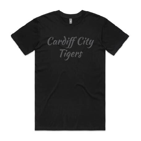 CCFC BLACK ON BLACK LOGO TEE SHIRT