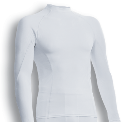 WARNERS BAY NPLW WHITE LONG SLEEVE COMPRESSION TOP