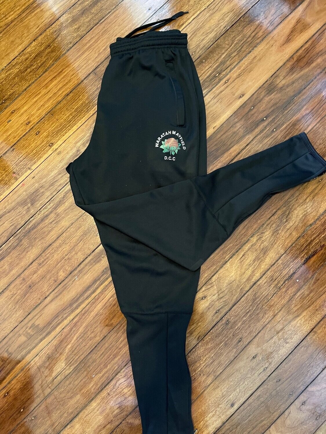 WARATAH MAYFIELD DCC BLACK TRACK PANT WITH CLUB LOGO