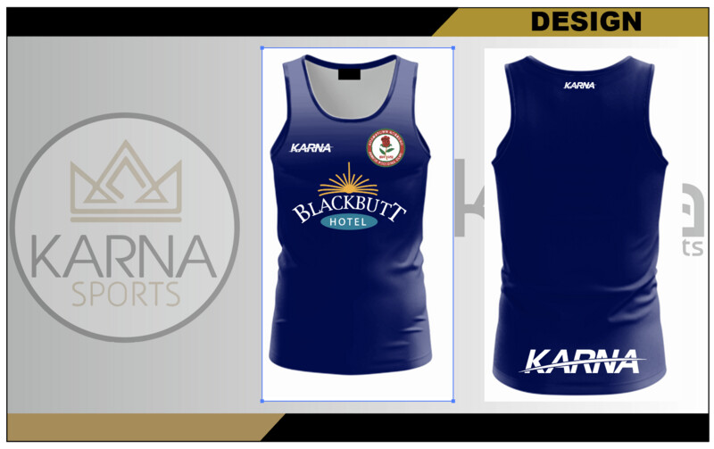 SLEEVELESS TRAINING SHIRT - NAVY
