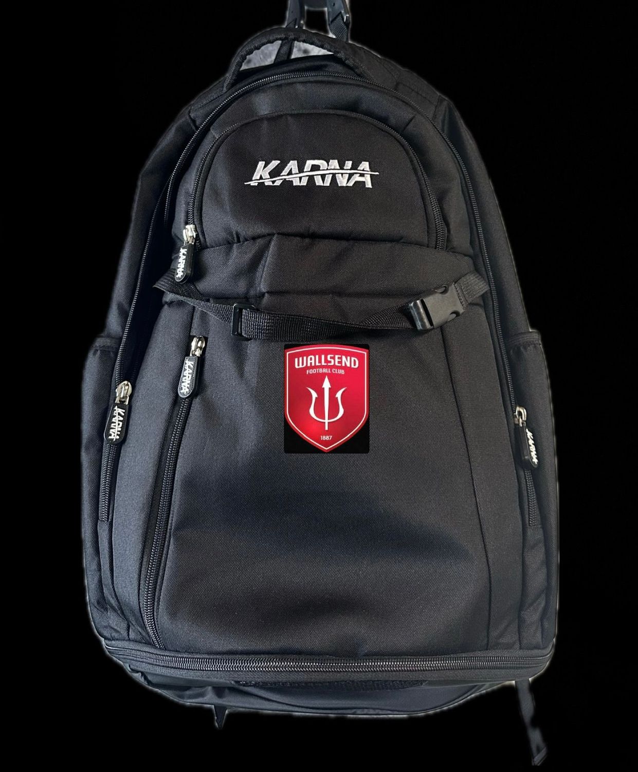 BACKPACK WITH CLUB LOGO AND INITIALS