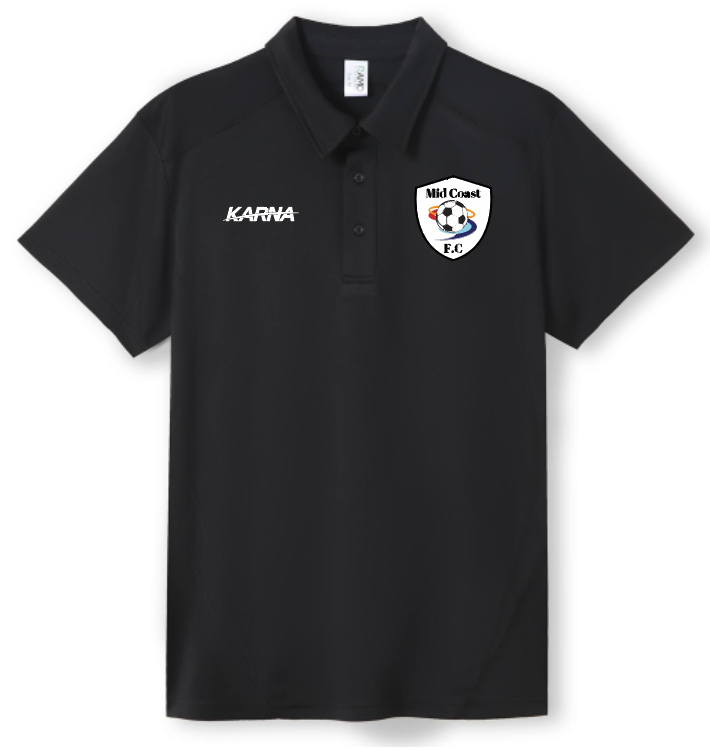 Midcoast FC Black Polo