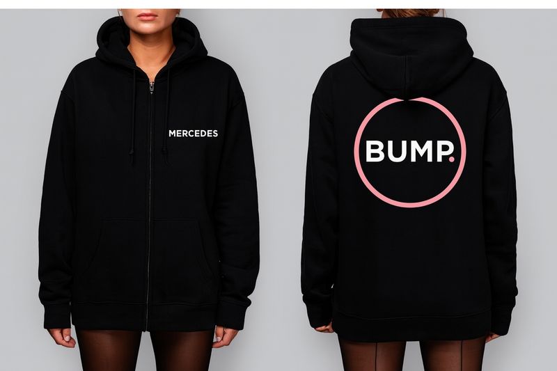 BUMP ZIP UP HOODIE