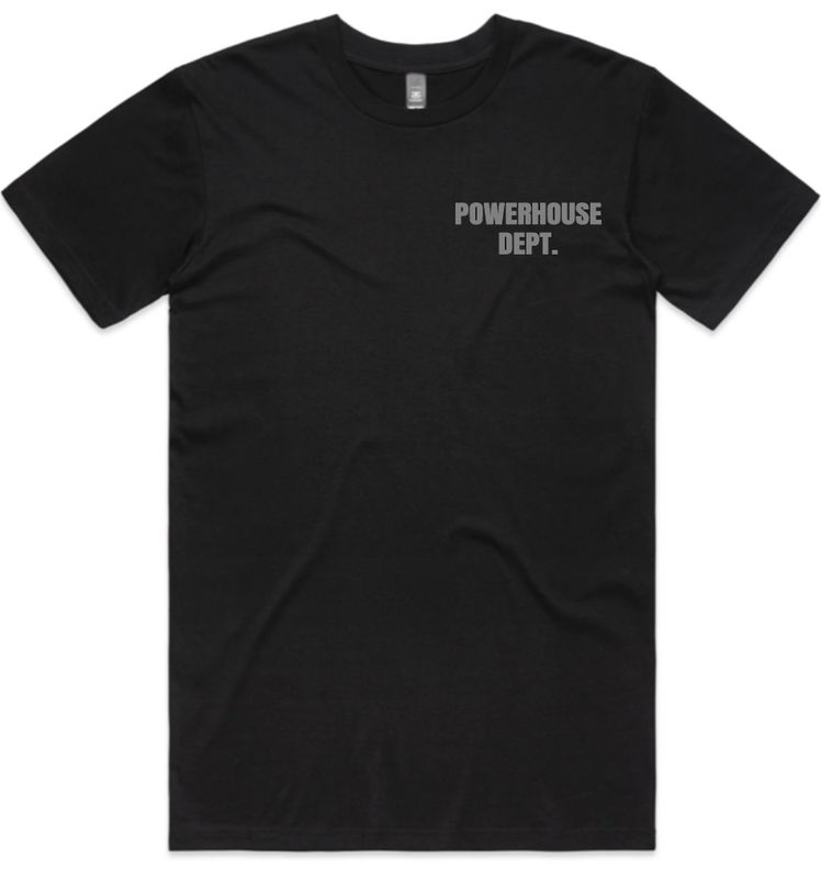 POWERHOUSE FITNESS - Black Men's Tee