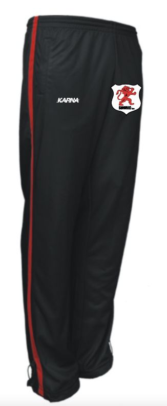 SOUTHS NEWCASTLE WOMENS HOCKEY CLUB ELITE BLACK / RED UNISEX TRACK PANT