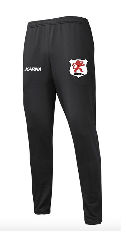 SOUTHS NEWCASTLE WOMENS HOCKEY CLUB PREMIER UNISEX BLACK TRACK / TRAINING PANT