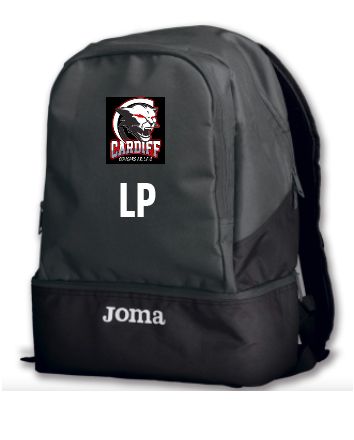 CARDIFF COUGARS BACKPACK WITH SEPERATE BOOT COMPARTMENT
