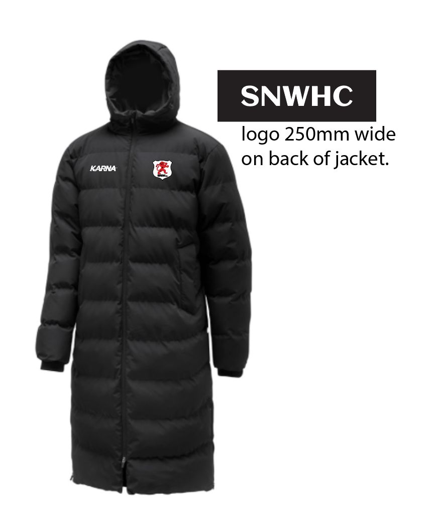 SOUTHS NEWCASTLE WOMENS HOCKEY CLUB LONG PUFFER - UNISEX