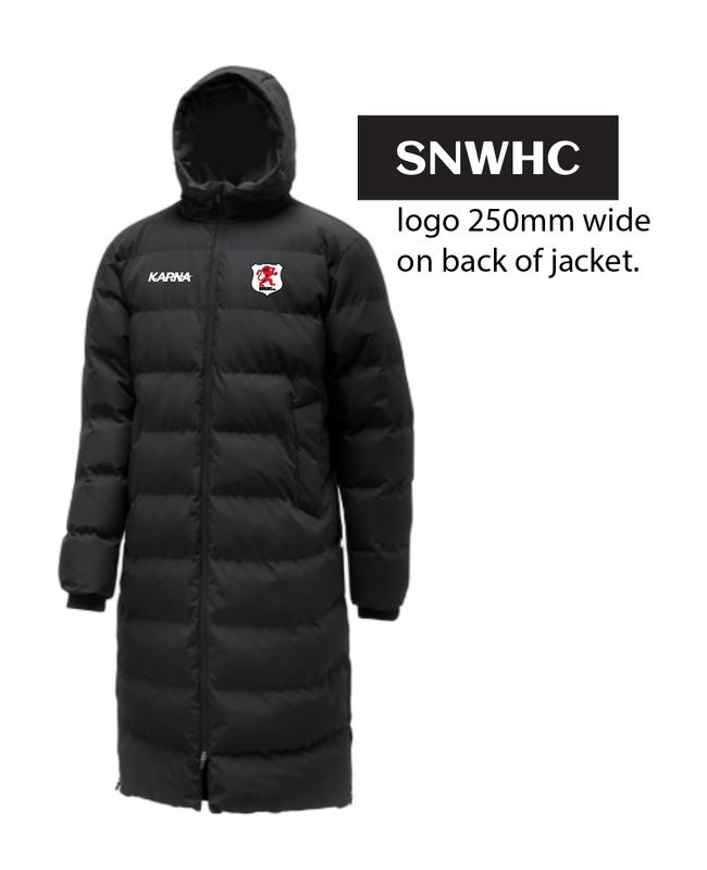 SOUTHS NEWCASTLE WOMENS HOCKEY CLUB LONG PUFFER - UNISEX