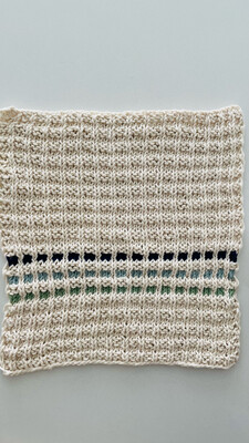 Clean Skin Waffle Stitch Washcloth Knitting Pattern