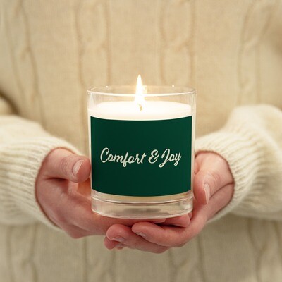 Comfort &amp; Joy Soy Wax Candle Green Label