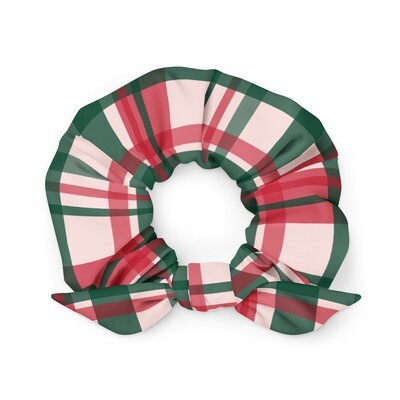 Holiday Plaid Sustainable Scrunchie