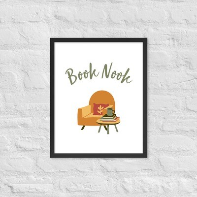 Armchair Book Nook Framed Poster