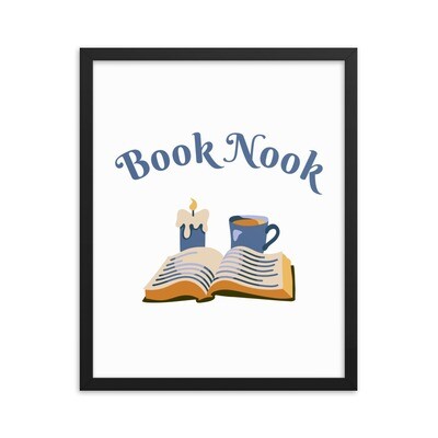 Cozy Book Nook Framed Poster