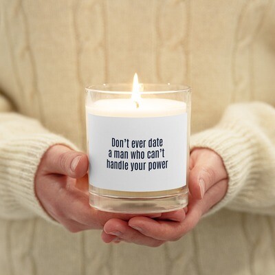 Dating Advice Soy wax Candle White Label