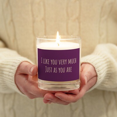 I like you very much Soy Candle Purple Label