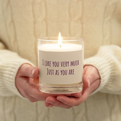 I like you very much Soy Candle Cream Label