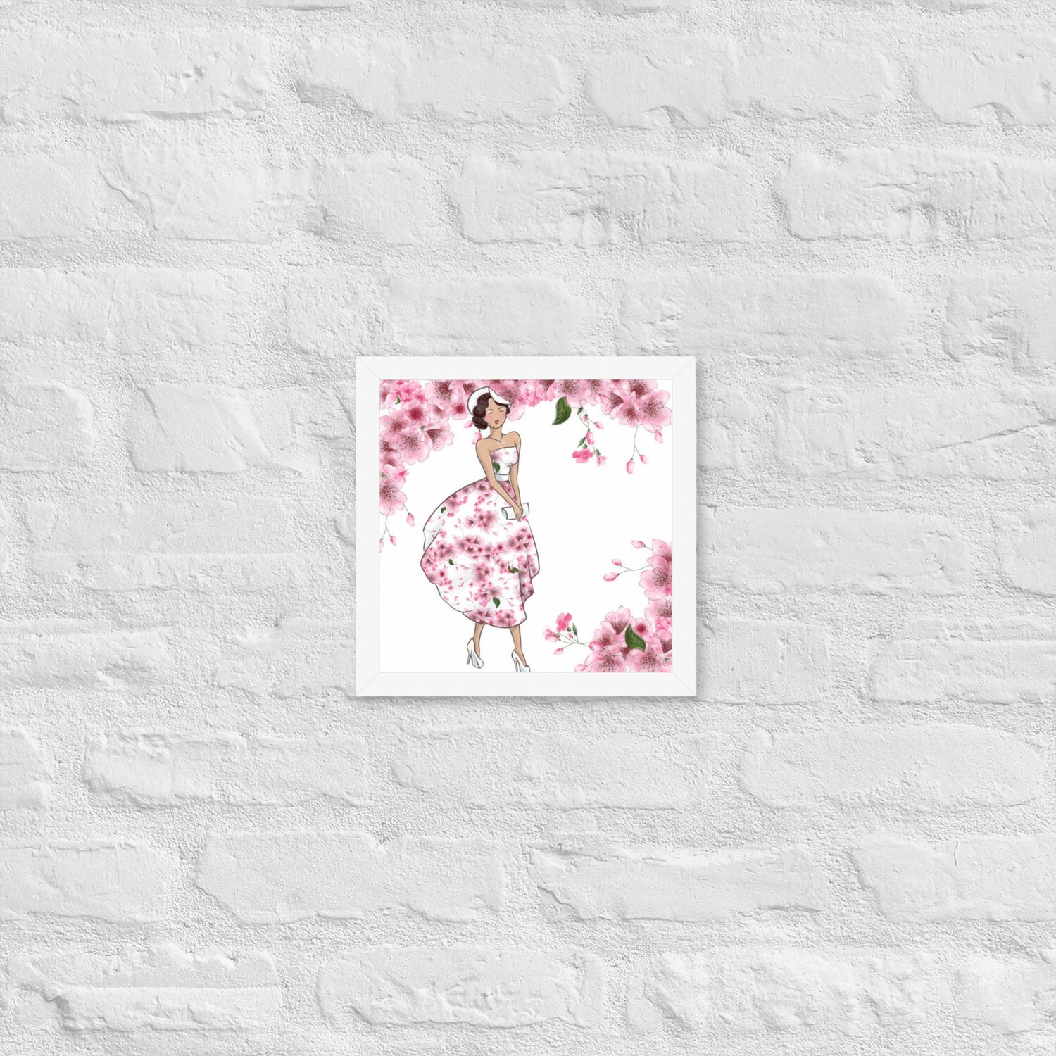 Lovely Lady: Rosy Day Framed Poster