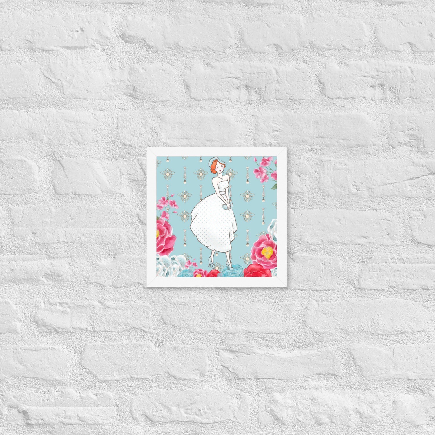 Lovely Lady: Spring Florals Framed poster