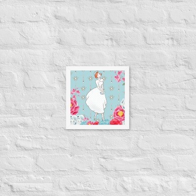 Lovely Lady: Spring Florals Framed poster