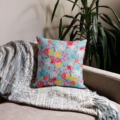 Spring Florals Premium Pillow