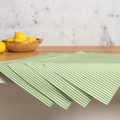 Striped Green Placemat Set