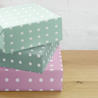 Dots Pastel Wrapping Paper Sheets