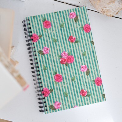 Lively Roses Spiral Notebook