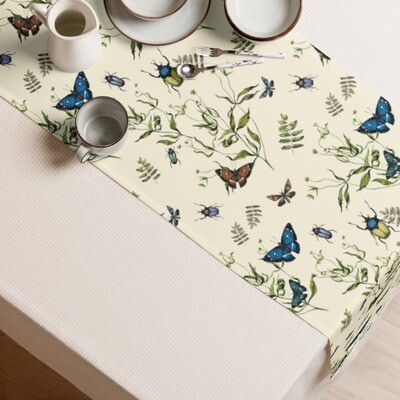 Butterfly and Beetle Table Runner