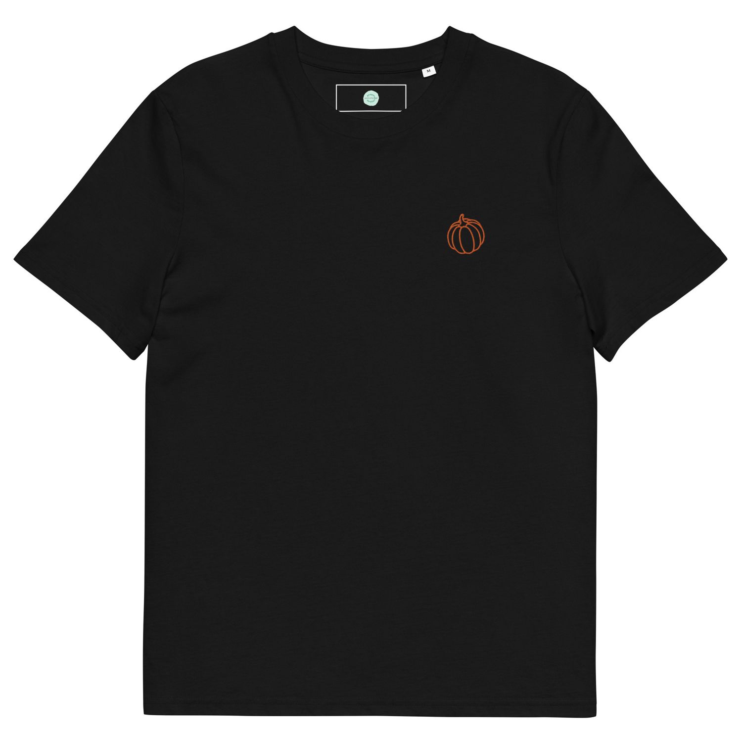 Fall Motifs: Orange Pumpkin Unisex Organic Cotton T-shirt