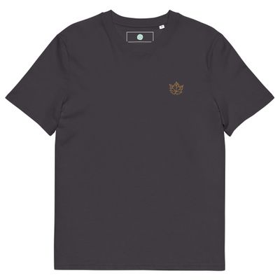 Fall Motifs: Gold Leaf Unisex Organic Cotton T-shirt