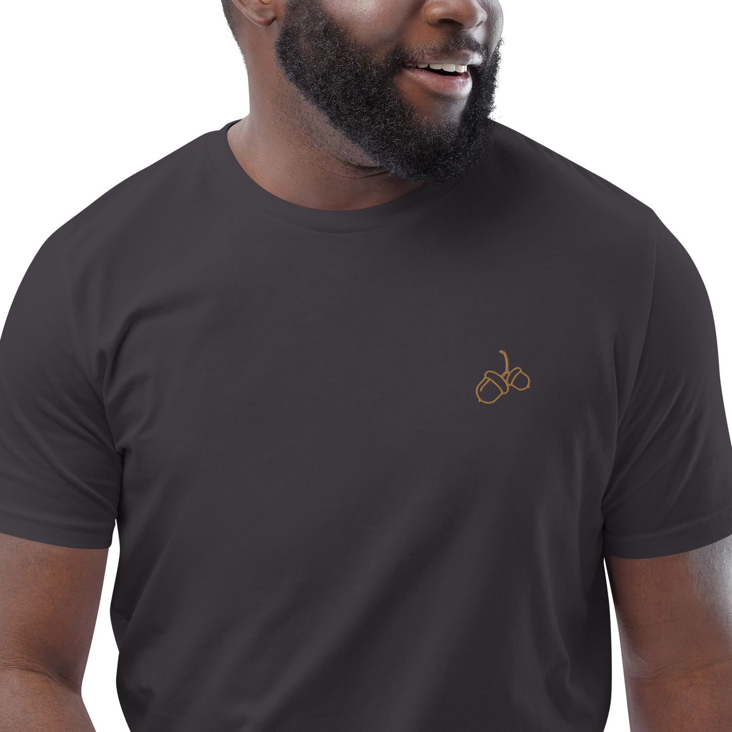 Fall Motifs: Gold Acorn Unisex Organic Cotton T-shirt