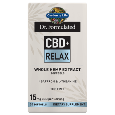 Dr Formulated CBD+ Relax - 30 Softgels Dr Formulated CBD+ Relax - 30 Softgels