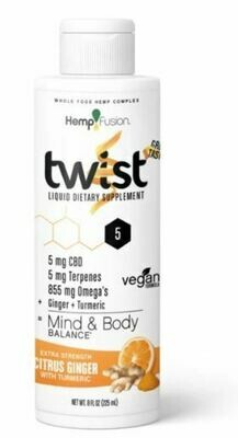 Twist Citrus Ginger CBD Hemp Extract - 8 oz Twist Citrus Ginger CBD Hemp Extract - 8 oz