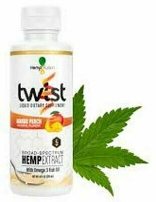 Twist Mango Peach CBD Hemp Extract - 8 oz Twist Mango Peach CBD Hemp Extract - 8 oz
