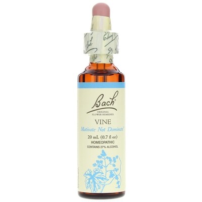 Bach Flower Vine Motivate not Dominate Bach Flower Vine Motivate not Dominate