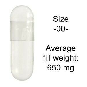 Gelatin Capsules -00- 500 count SKU: 497023 Gelatin Capsules -00- 500 count SKU: 497023