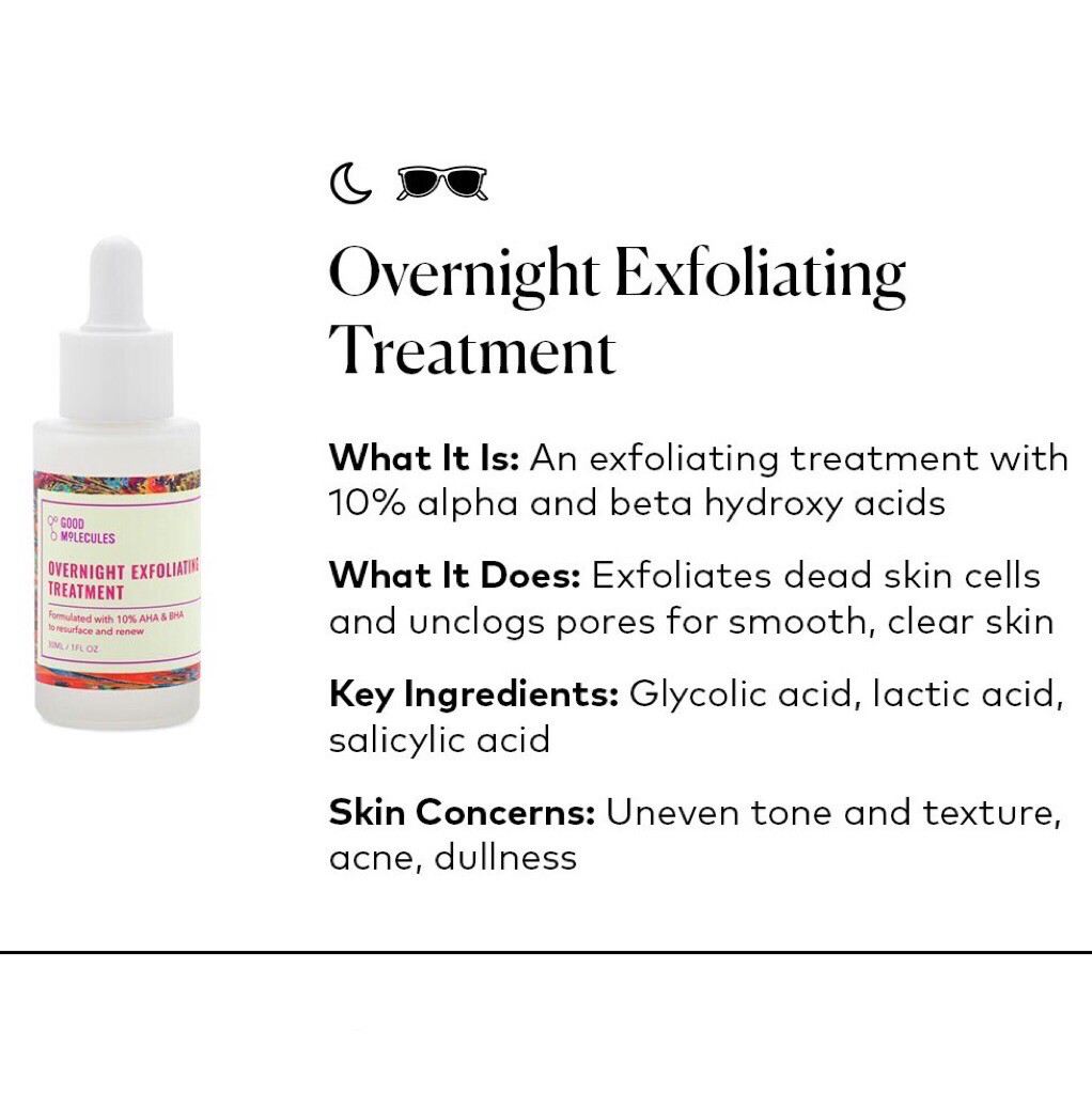 Good Molecules Overnight Exfoliating Treatment Serum