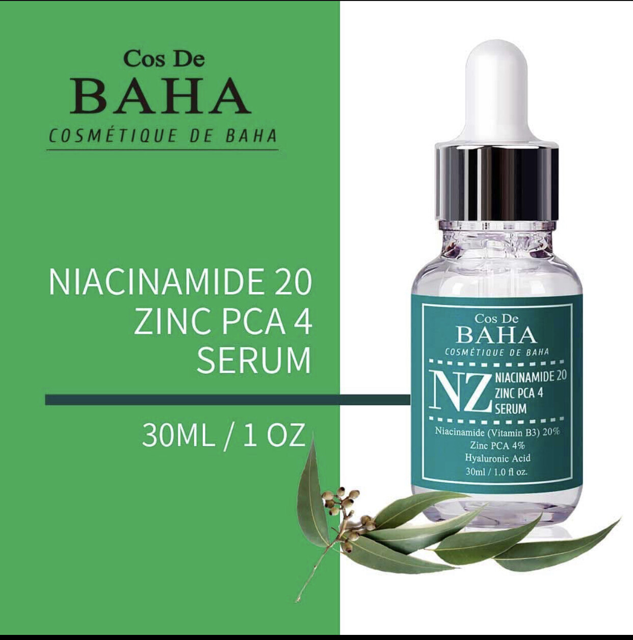 Cos De Baha Niacinamide 20% + Zinc 4%