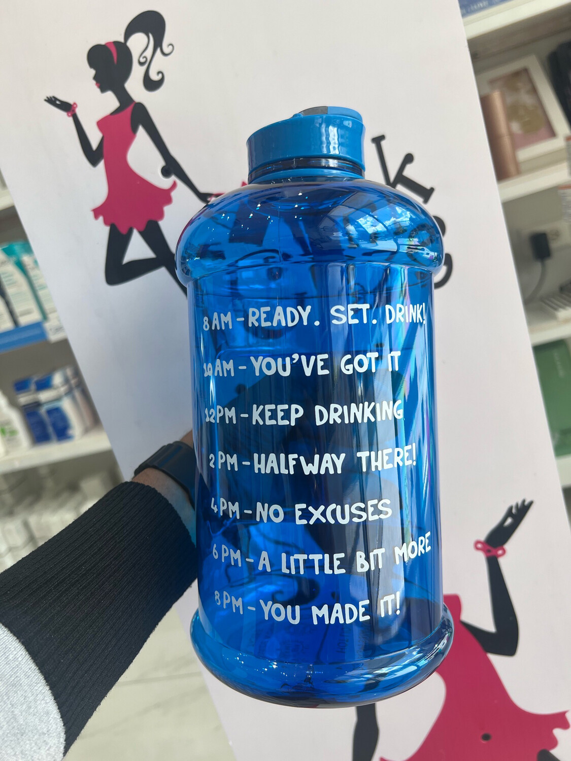 Blue 2.2L Water Bottle