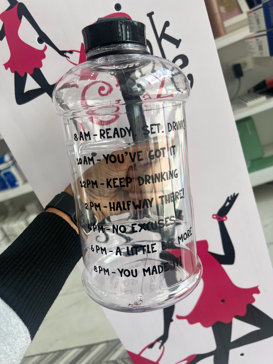 Clear 2.2L Water Bottle