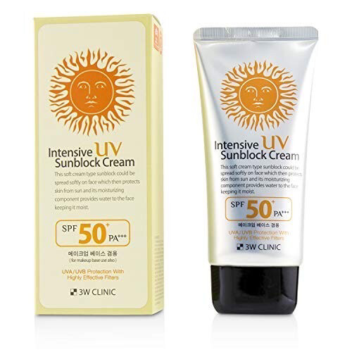 3W CLINIC - Intensive UV Sun Block Cream SPF50+ PA+++