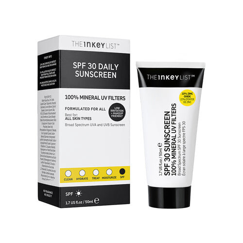 The INKEY List SPF 30 Sunscreen 100% Mineral UV Filters