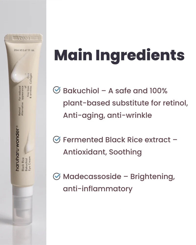HaruHaru Wonder Black Rice Bakuchiol Eye Cream