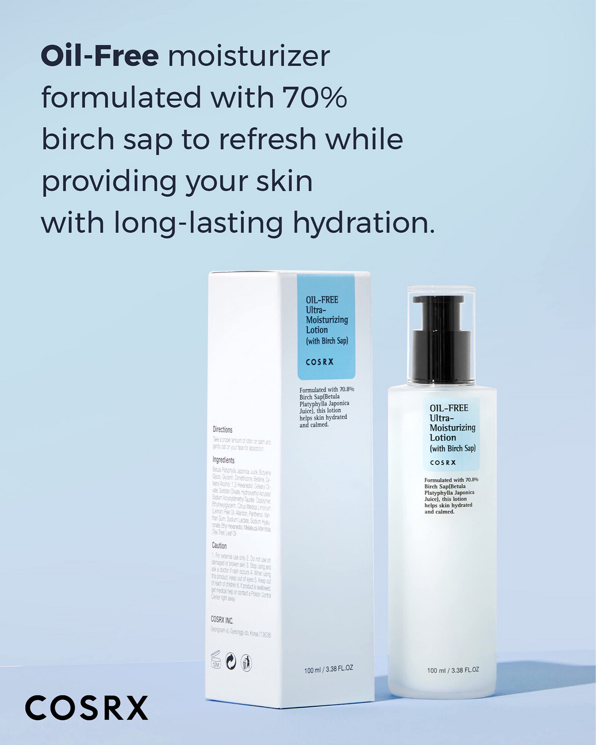 Cosrx Oil Free Moisturizer With Birch Sap